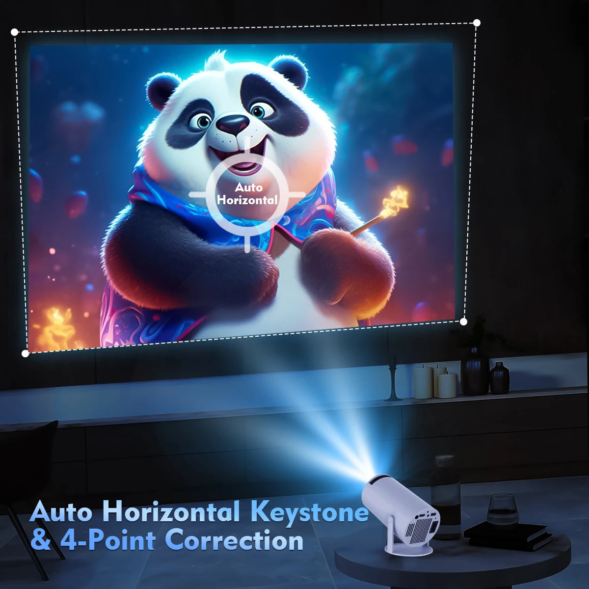 Magcubic Projector HY300 Pro Android 11 Dual Wifi LCD 4K Video 8GB Support Quad Core ARM Cortex-A53 Portable Mini Beamer