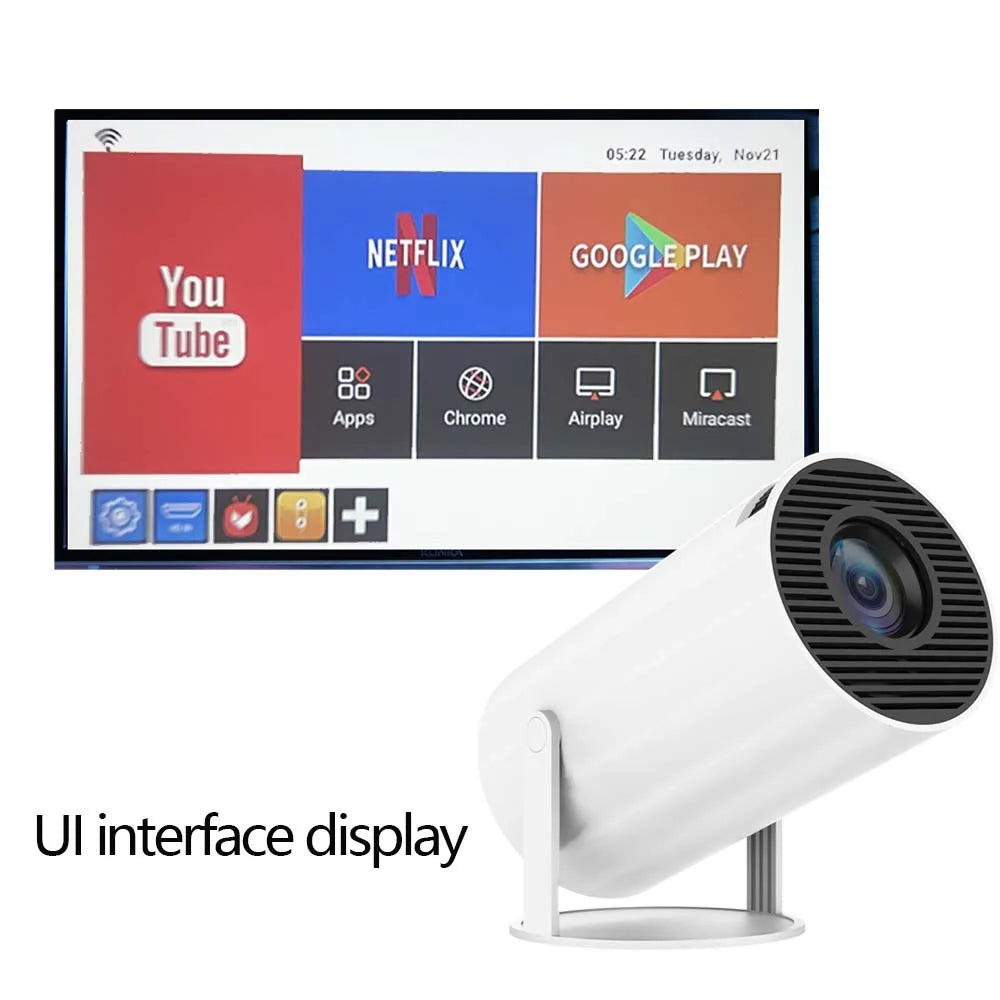 Magcubic Projector HY300 Pro Android 11 Dual Wifi LCD 4K Video 8GB Support Quad Core ARM Cortex-A53 Portable Mini Beamer