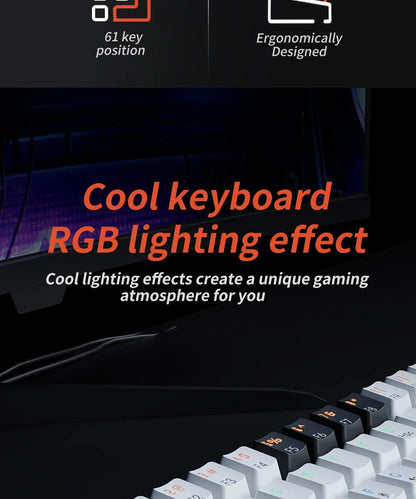 MUCAI MK61 USB Gaming Mechanical Keyboard